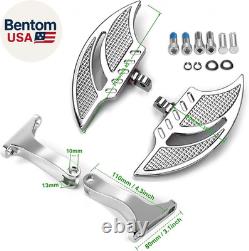 Chromed Floorboards for Harley Street Road Glide FLHX Ultra with Shift Levers Pa