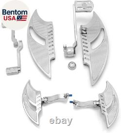 Chromed Floorboards for Harley Street Road Glide FLHX Ultra with Shift Levers Pa