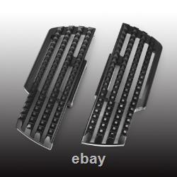 Cnc Dominion Collection Driver Rider Black Floorboards For Harley Softail 18-23