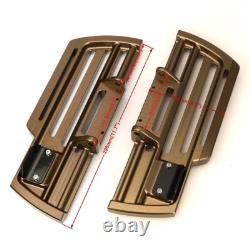 Cnc Dominion Collection Driver Rider Black Floorboards For Harley Softail 18-23