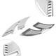 Cut Rear Passenger Floorboards Footpegs Foot Pegs Fit Harley Touring Chrome 2pcs