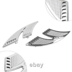 Cut Rear Passenger Floorboards FootPegs Foot Pegs Fit Harley Touring Chrome 2pcs