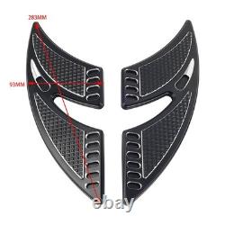 Cut Rear Passenger Floorboards FootPegs Foot Pegs Fit Harley Touring Chrome 2pcs
