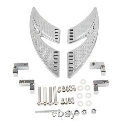 Cut Rear Passenger Floorboards FootPegs Foot Pegs Fit Harley Touring Chrome 2pcs