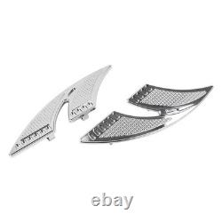 Cut Rear Passenger Floorboards FootPegs Foot Pegs Fit Harley Touring Chrome 2pcs