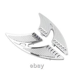 Cut Rear Passenger Floorboards FootPegs Foot Pegs Fit Harley Touring Chrome 2pcs