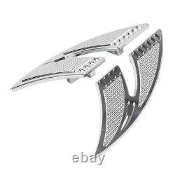 Cut Rear Passenger Floorboards FootPegs Foot Pegs Fit Harley Touring Chrome 2pcs