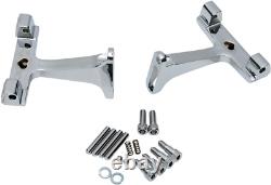 DRAG 1621-0392 Standard Passenger Floorboard Mounts Chrome