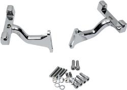 DS Chrome Raised Passenger Dresser Floorboard Bracket Mount Ultra Ltd 2016-2018