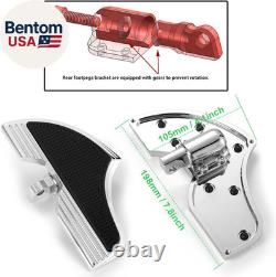 Defiance Chrome Floorboards for Harley Davidson with Heel-Toe Shifter Lever High