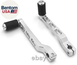 Defiance Chrome Floorboards for Harley Davidson with Heel-Toe Shifter Lever High