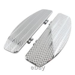 Diamond Driver Floorboards For Harley Dyna Softail Electra Street Glide Chrome