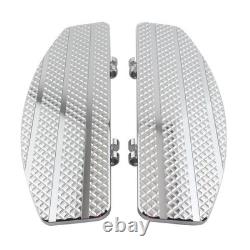 Diamond Driver Floorboards For Harley Dyna Softail Electra Street Glide Chrome