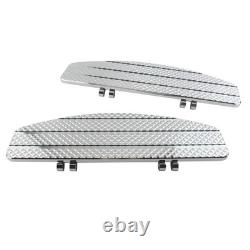 Diamond Driver Floorboards For Harley Dyna Softail Electra Street Glide Chrome
