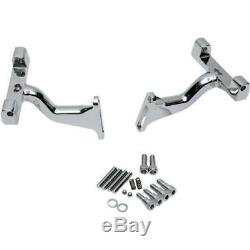 Drag Specialties 1621-0392 Touring Chrome Passenger Floorboard Mounts For OE