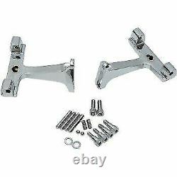 Drag Specialties Chrome Passenger Floorboard Mounts for Harley Touring 1621-0392