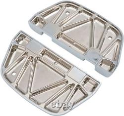 Drag Specialties Motorcycle Motorbike Passenger Floorboards And Inserts Chrome