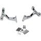 Drag Specialties P17-0407c Raised Passenger Floorboard Mounts Chrome