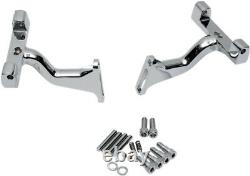 Drag Specialties Raised Passenger Floorboard Mount Chrome 1621-0394 P17-0407C