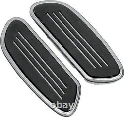 Drag Specialties Sweeper Passenger Floorboards (Pair) Chrome 1621-0349 P17-0433