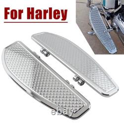 Driver Floorboard Footboards For Harley Touring Road Glide FLD Dyna FL Softail