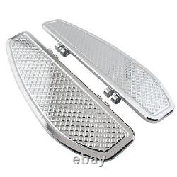 Driver Floorboard Footboards For Harley Touring Road Glide FLD Dyna FL Softail
