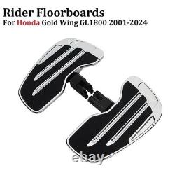 Driver Footboards Front Floorboards Chrome For Honda Gold Wing GL1800 2001-2024