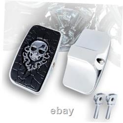 Driver Footpeg Passenger Peg Floorboard Footboard for Chrome Metal Skull