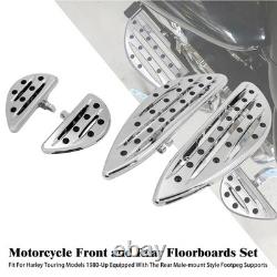 Driver Passenger Chrome Anti-Slip Floorboard For Harley Road Electra Glide 86-25