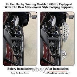 Driver Passenger Chrome Anti-Slip Floorboard For Harley Road Electra Glide 86-25