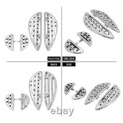Driver Passenger Chrome Anti-Slip Floorboard For Harley Road Electra Glide 86-25