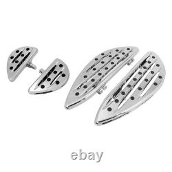 Driver Passenger Chrome Anti-Slip Floorboard For Harley Road Electra Glide 86-25