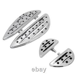 Driver Passenger Chrome Anti-Slip Floorboard For Harley Road Electra Glide 86-25