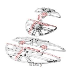 Driver Passenger Chrome Floorboards For Harley Touring Road Electra Glide 86-25
