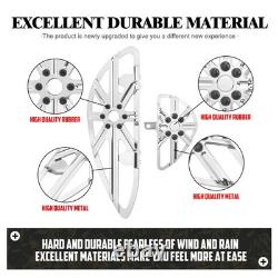 Driver Passenger Chrome Floorboards For Harley Touring Road Electra Glide 86-25
