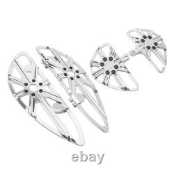 Driver Passenger Chrome Floorboards For Harley Touring Road Electra Glide 86-25
