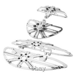 Driver Passenger Chrome Floorboards For Harley Touring Road Electra Glide 86-25