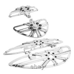 Driver Passenger Chrome Floorboards For Harley Touring Road Electra Glide 86-25