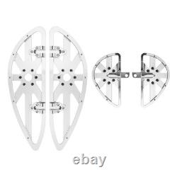 Driver Passenger Chrome Floorboards For Harley Touring Road Electra Glide 86-25