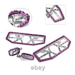 Driver Passenger Floorboard Foot Peg Pedals For Harley Electra Road Glide Ch+Pur