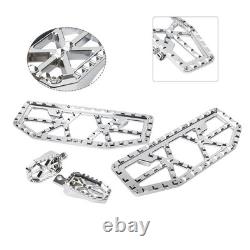 Driver Passenger Floorboard Foot Peg Pedals For Harley Electra Road Glide Chrome