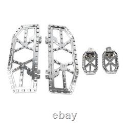 Driver Passenger Floorboard Foot Peg Pedals For Harley Electra Road Glide Chrome