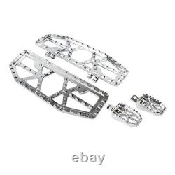 Driver Passenger Floorboard Foot Peg Pedals For Harley Electra Road Glide Chrome