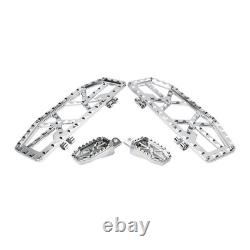 Driver Passenger Floorboard Foot Peg Pedals For Harley Electra Road Glide Chrome
