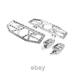 Driver Passenger Floorboard Foot Peg Pedals For Harley Electra Road Glide Chrome