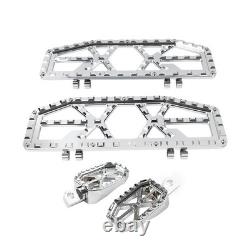 Driver Passenger Floorboard Foot Peg Pedals For Harley Electra Road Glide Chrome