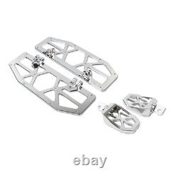 Driver Passenger Floorboard Foot Peg Pedals For Harley Electra Road Glide Chrome