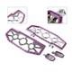 Driver Passenger Floorboard Foot Peg Pedals For Harley Heritage Chrome+purple