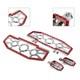 Driver Passenger Floorboard Foot Peg Pedals For Harley Heritage Chrome+red