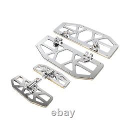 Driver Passenger Floorboard Foot Peg Pedals For Harley Road Glide FLTRU Chro+Gol